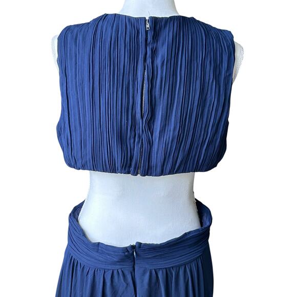 LULUS Vivid Imagination Navy Blue Cutout Maxi Dress-Size XL - Picture 7 of 8